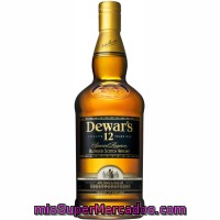 Whisky Escocés 12 Años White Label, Botella 70 Cl