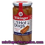 Wikinger Salchichas Bockwurst Hot Dogs 5 Unidades Frasco 250 G Neto Escurrido