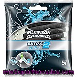 Wilkinson Extra 2 Activ Maquinilla De Afeitar Desechable Bolsa 5 Unidades