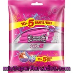 Wilkinson Maquinilla Para Depilar Desechable Extra Beauty 2 Bolsa 10 Unidades