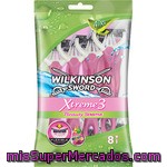 Wilkinson Maquinilla Para Depilar Desechable Xtreme 3 Beauty Sensitive Bolsa 8 Unidades