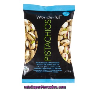 Wonderful Pistachos Sin Sal Bolsa 115 Gr