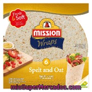 Wraps De Espelta Y Avena Mission 6 Ud.