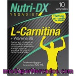 Ynsadiet Nutri-dx L-carnitina 10 Ampollas Envase 100 Ml