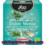 Yogi Doble Menta Piperita Hierbabuena Y Hierba Limón 12 Bolsitas Ecológico Estuche 21 G