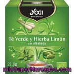 Yogi Té Verde Y Hierba Limón Con Albahaca Ecológico 12 Bolsitas Estuche 21 G