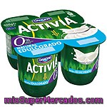 Yogur 0% Natural Edulcorado Danone - Activia Pack De 4x125 G.