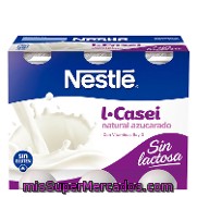 Yogur Azucarado L-casei Sin Lactosa Nestlé Pack 6x100 G.