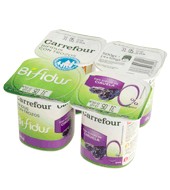 Yogur Bífidus 0% Con Ciruela Carrefour Pack De 4x125 G.