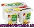 Yogur Bífidus Con Mango Auchan 4 Unidades De 125 Gramos