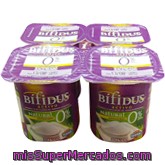 Yogur Bifidus Desnatado Natural, Hacendado, Pack 4 X 125 G - 500 G