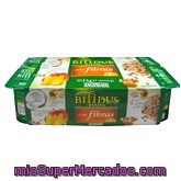 Yogur Bifidus Fibras Trozos  (cereales / Muesli-coco / Cereales-mango), Hacendado, Pack 8 X 125 G - 1 Kg