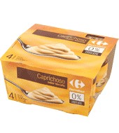 Yogur Caprichoso Biscuit 0% Carrefour Pack 4x125 G.