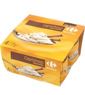 Yogur Caprichoso Straciatella Carrefour Pack 4x125 G.