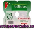 Yogur Con Bifidus Natural Edulcorado 0% Materia Grasa Auchan Pack De 4 Unidades De 125 Gramos