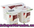 Yogur Con Sabor A Coco Auchan Pack De 4 Unidades De 125 Gramos