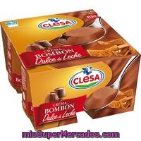 Yogur Crema De Dulce De Leche Clesa, Pack 4x125 G