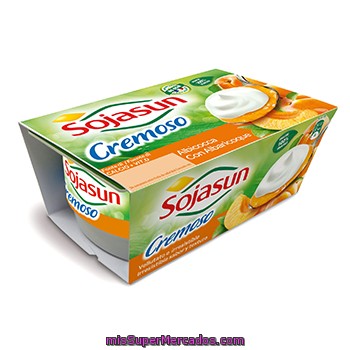 Yogur Cremoso Bicapa Albaricoque Sojasun Pack 2x100 G.