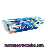 Yogur Cremoso Natural Azucarado Griego Nestlé Pack De 2x120 G.