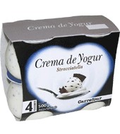 Yogur Cremoso Straciatella - Sin Gluten Carrefour Pack 4x125 G.