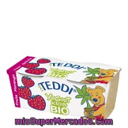 Yogur De Fresa Kids Bio Teddi Pack 2x115 G.