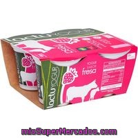 Yogur De Fresa Lactuyogur, Pack 4x125 G