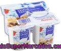 Yogur De Leche Fermentada Con Frutos Secos (avellanas Y Piñones) Y Uvas Pasas, Al Estilo Grigo Auchan 125 Gramos