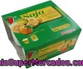 Yogur De Soja Con Frutas Amarillas Auchan 4 Unidades De 100 Gramos