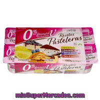 Yogur Desnatado Recetas Pasteleras (2 Queso C/arandanos-2 Manzana-2 Limon-2 Stracciatella), Hacendado, Pack 8 X 125 G - 1 Kg