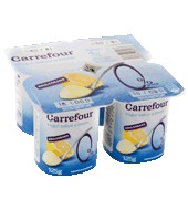 Yogur Desnatado Sabor Limón Carrefour Pack De 4x125 G.