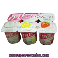 Yogur Desnatado Sabores 2 Coco, 2 Limon, 2 Fresa, Hacendado, Pack 6 X 125 G - 750 G