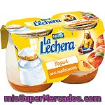 Yogur Enriquecido Con Melocotón Nestlé La Lechera, Pack 2x125 G
