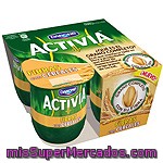 Yogur Fibras Con Cereales Danone - Activia Pack De 4x125 G.