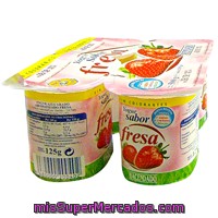 Yogur Fresa, Hacendado, Pack 4 X 125 G - 500 G