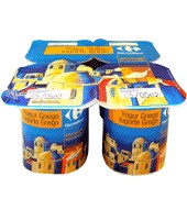 Yogur Griego Azucarado Carrefour Pack 4x125 G.