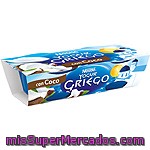 Yogur Griego Con Coco Nestlé 2 Unidades De 120 Gramos