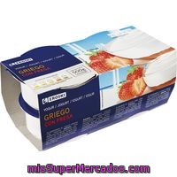 Yogur Griego Con Fresa Eroski, Pack 4x125 G