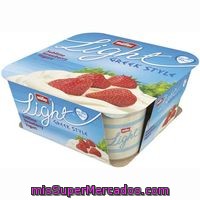 Yogur Griego Light 0% De Fresa Muller, Pack 4x120 G