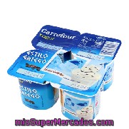 Yogur Griego Stracciatela Carrefour Pack 4x125 G.