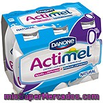 Yogur Liquido Actimel Desnatado Natural, Danone, Botellin Pack 6 X 100 G - 600 G
