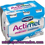 Yogur Liquido Actimel Natural, Danone, Botellin Pack 6 X 100 G - 600 G