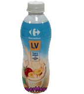 Yogur Líquido Lv Fresa Y Plátano Carrefour 750 G.