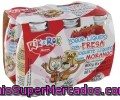 Yogur Líquido Para Beber Con Sabor A Fresa Auchan 6 Unidades De 100 Gramos