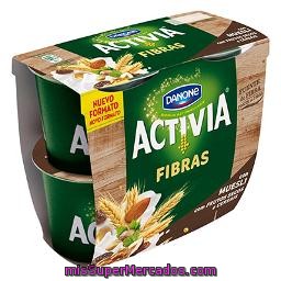 Yogur Muesli Con Frutos Secos Y Cereales Danone - Activia Pack 4x120 G.