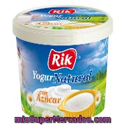 Yogur Natural Azucarado En Tarrina Rik 900 G.