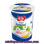 Yogur Natural Azucarado Rik 500 G.