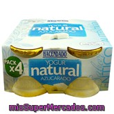 Yogur Natural Azucarado (tarro Cristal), Hacendado, Pack 4 X 130 G - 520 G
