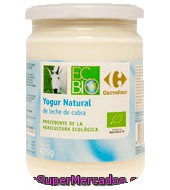 Yogur Natural De Leche De Cabra Carrefour Bio 420 G.