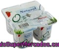 Yogur Natural Desnatado (sin Materia Grasa) Auchan Pack De 4 Unidades De 125 Gramos
