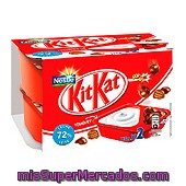 Yogur Natural Trozos Kit Kat Mix-in Para Mezclar, Nestle, Paquete 4 X 115 G - 460 G